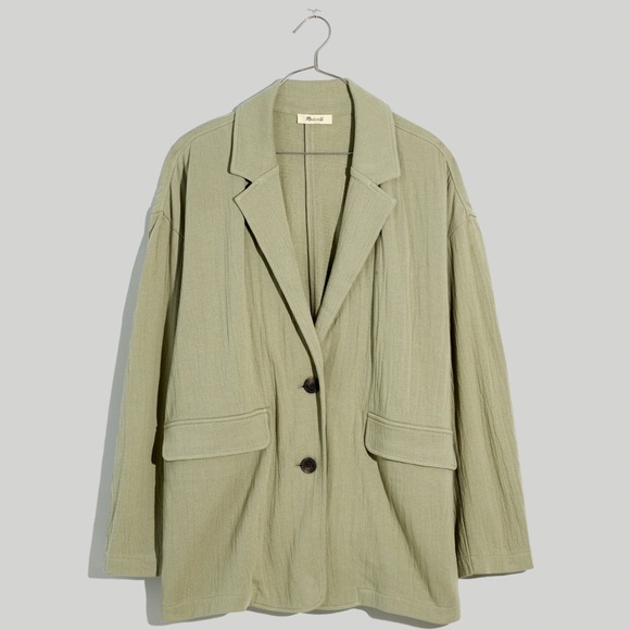 NWT Madewell Rumpled Terry Blazer Size L - Picture 1 of 3